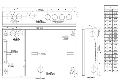 VLP-002吸氣式感煙火災(zāi)探測器安裝盒