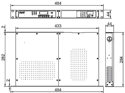 FMST-FXR061吸氣式感煙火災(zāi)
探測(cè)器與電源橫向裝配圖